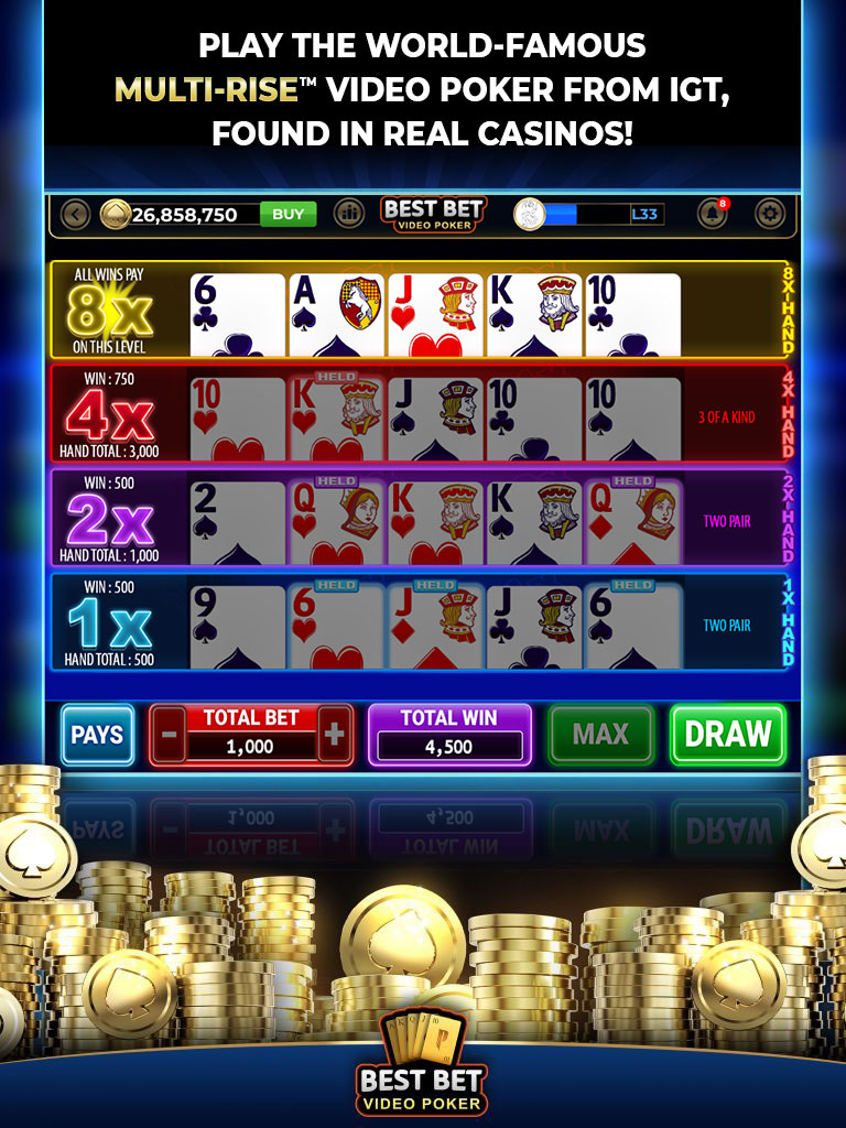 best casino video poker app